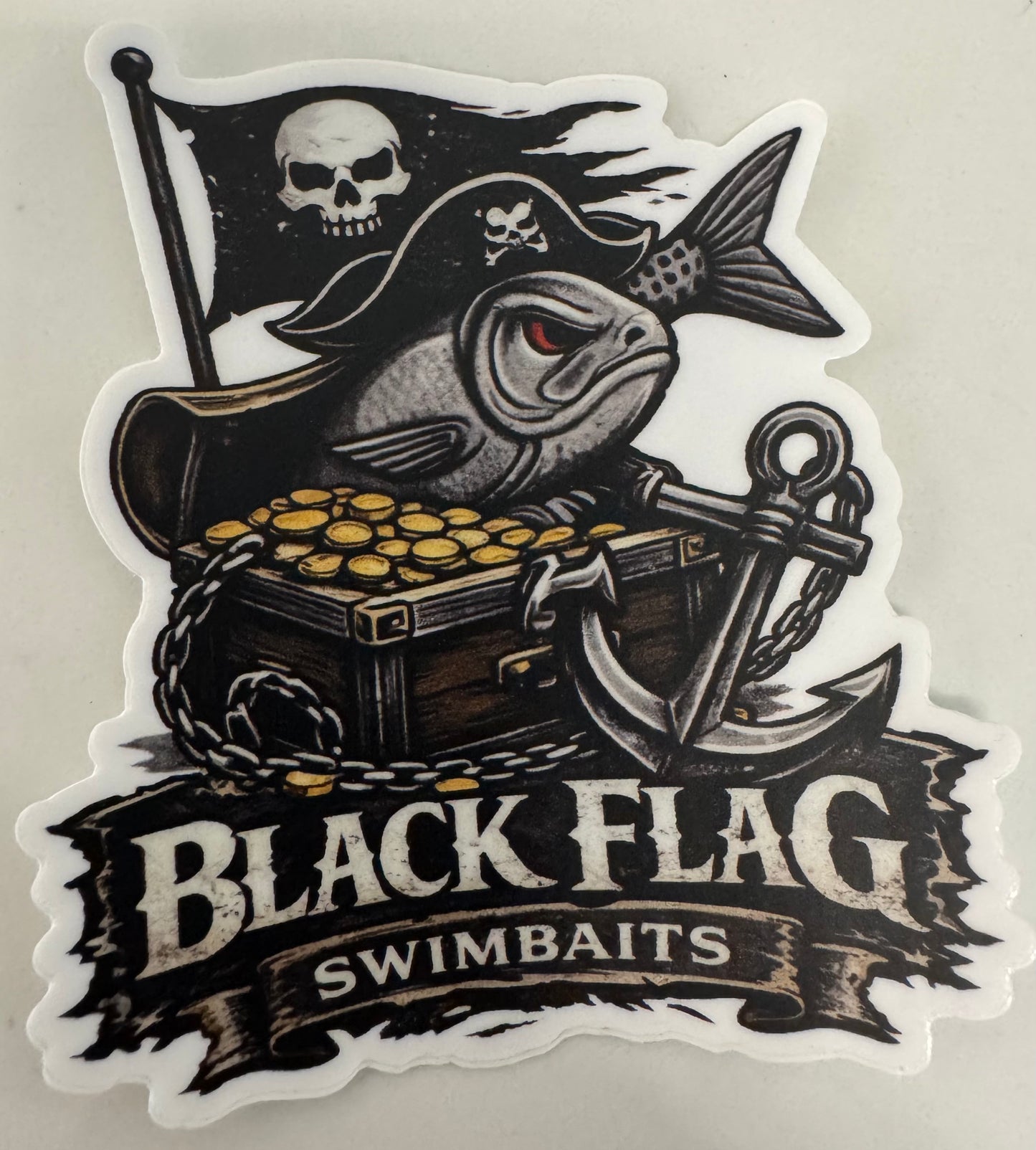 Black Flag Swimbaits "Pirate" Sticker